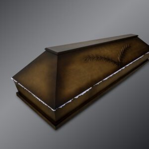 Priedes koka zārks ar vārpām