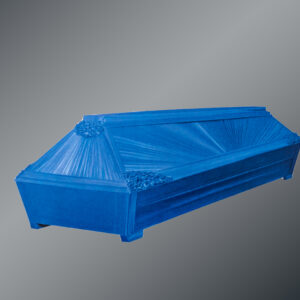 Drapēts koka zārks