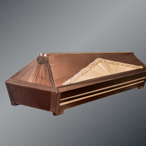 Drapēts koka zārks